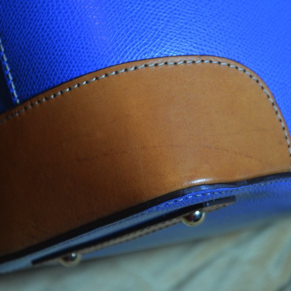 Dooney & Bourke Claremont Hobo Blue Shoulder Bag EUC - Picture 5 of 10